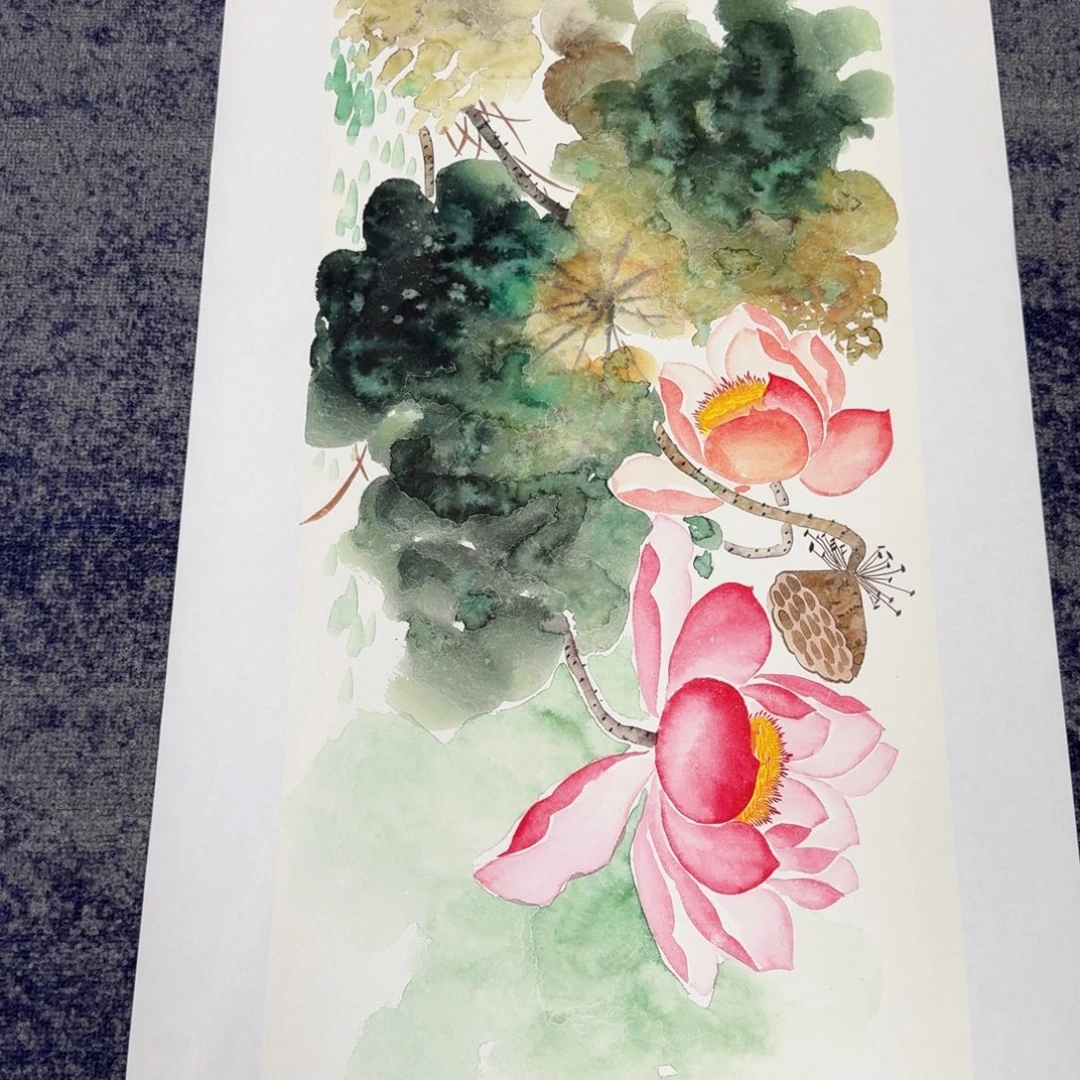国画国画作品山水花鸟