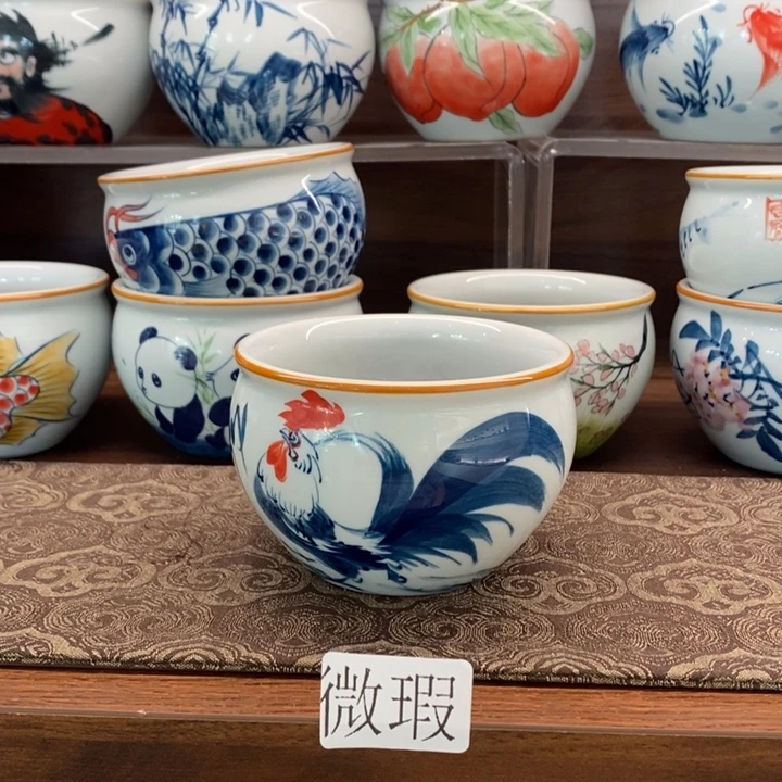 釉下老陶泥手工绘制