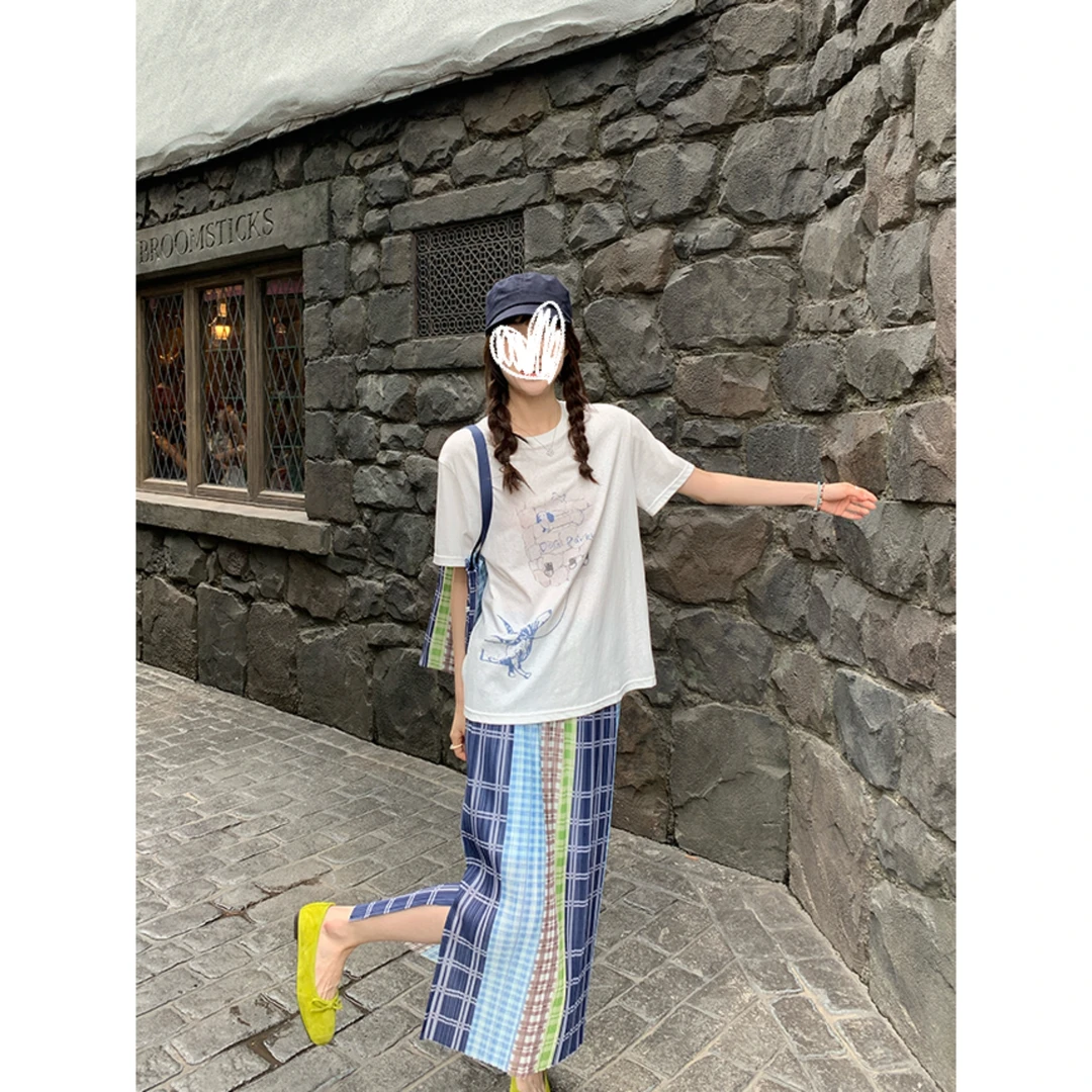 植物色谱假日”双版本彩色半身裙 ~卡通T恤短袖