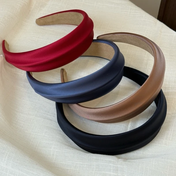 2025新款高级感缎面发箍韩系简约百搭头箍减龄压发发卡头饰发饰女