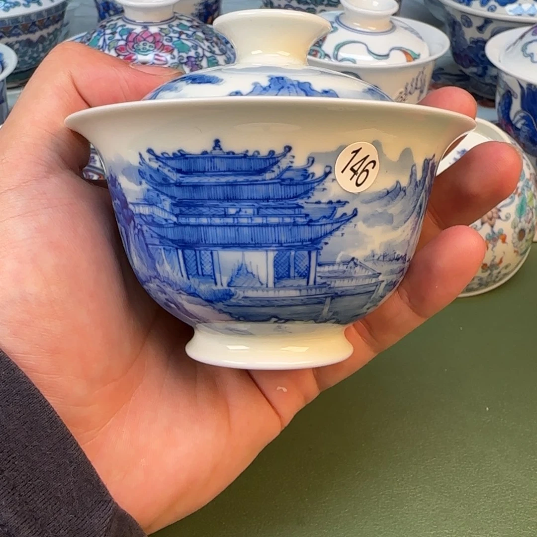 彦祖纯手工手绘茶具146