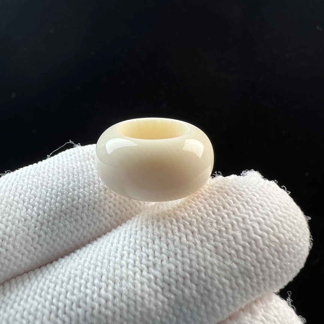 S2266天然猛犸牙跑环9.2*8.8mm 支持鉴定 假一罚四