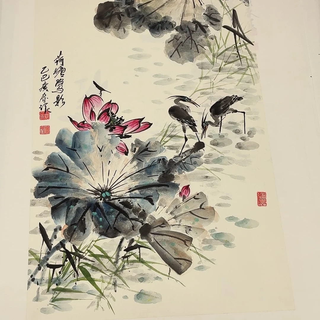 国画三尺写意花鸟一张