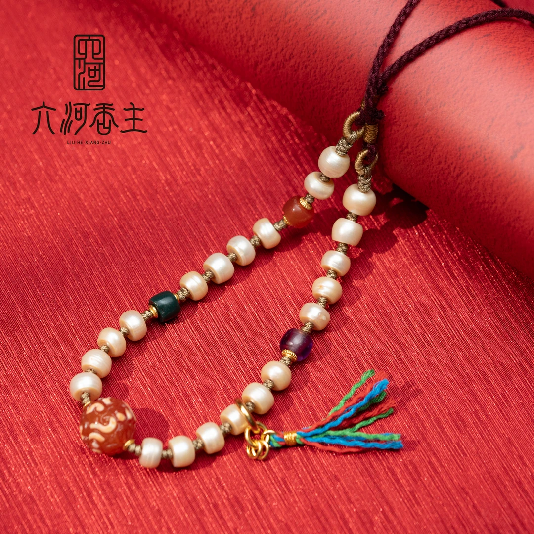 【会长推荐】明清镶蚀雕刻玲珑珠清代珍Z项链