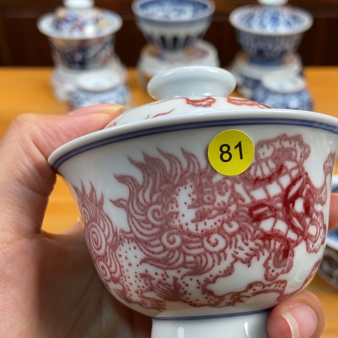 手绘现代茶具非古董