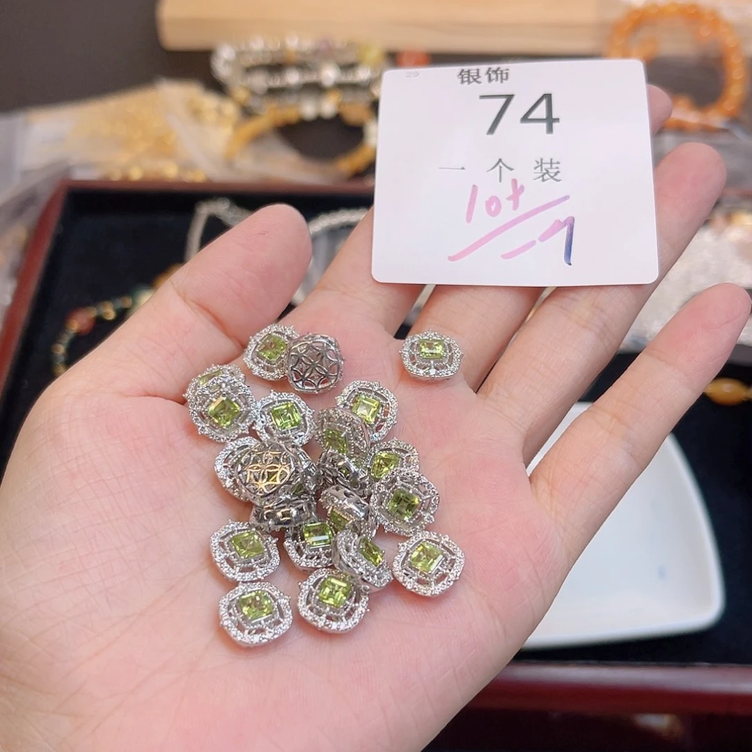 水晶珠宝半成品未镶嵌74 。