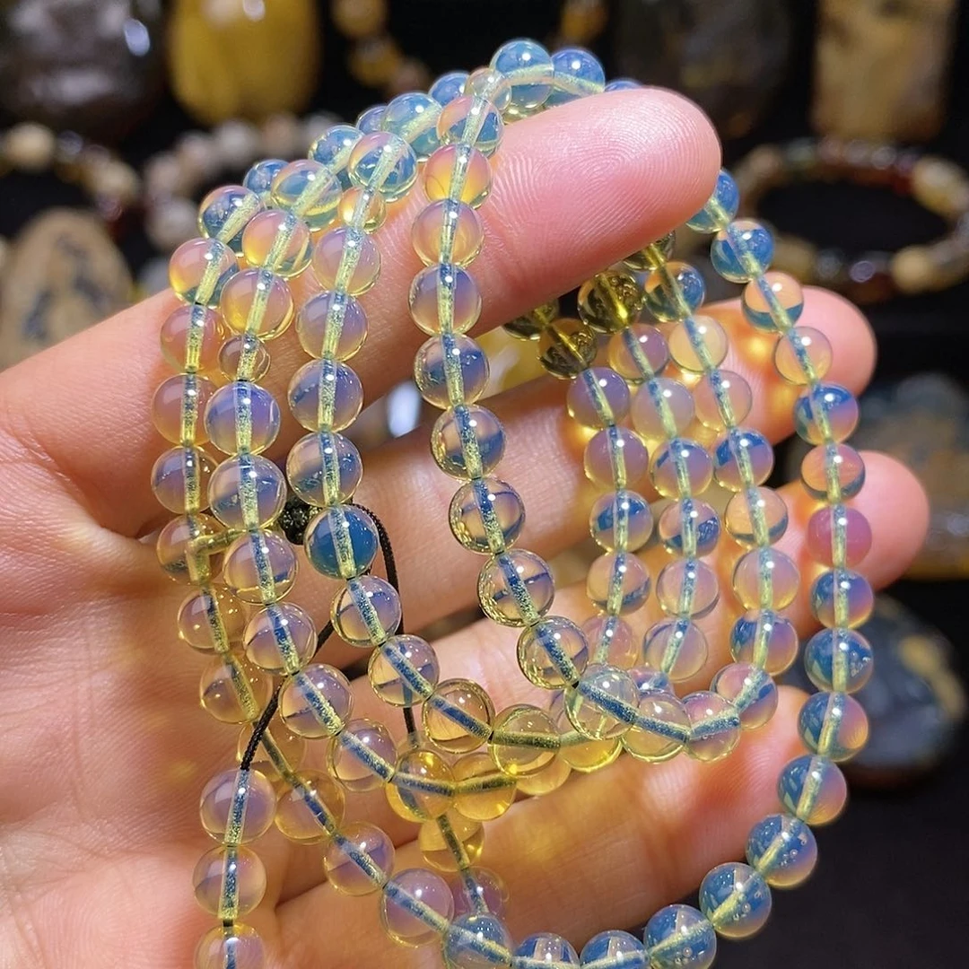 琥珀颈饰未镶嵌温****）