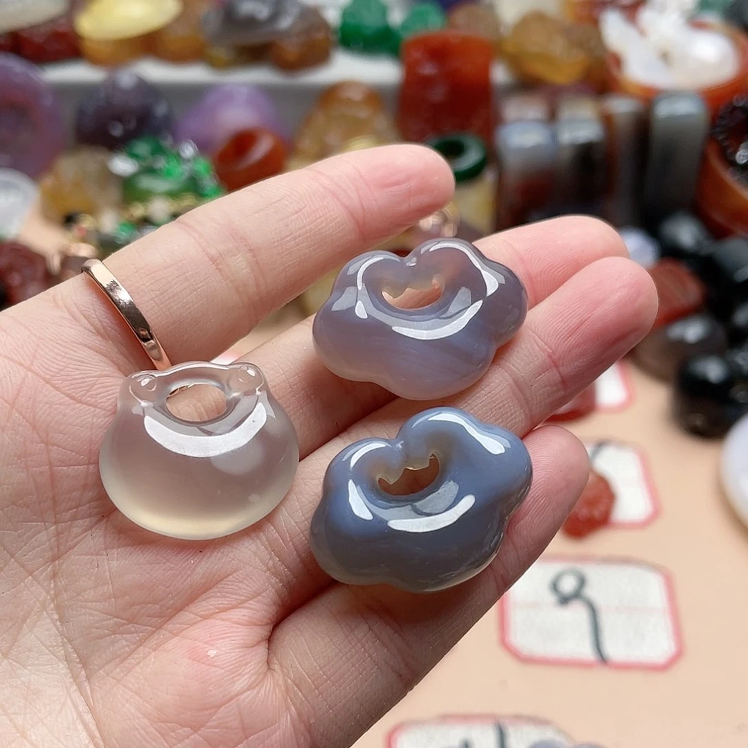 玛瑙/玉髓颈饰合金非****梅