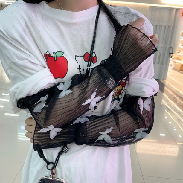 D399老王自留黑色蝴蝶冰袖