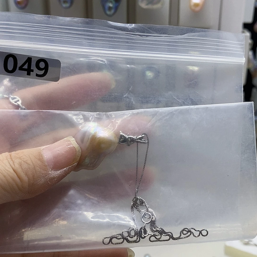 颈饰合金淡水珍珠