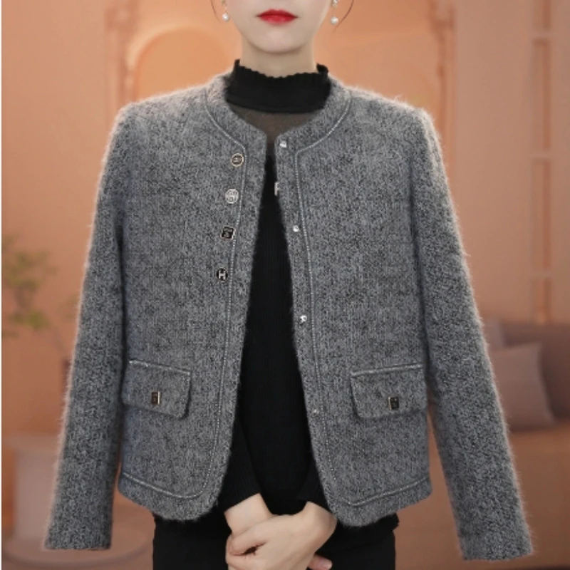 法式高级感小香风外套女2025早春新款显瘦时尚百搭短外套中年上衣