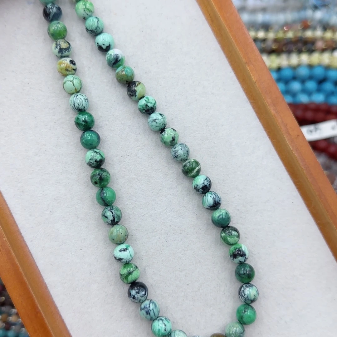 玛瑙/玉髓未镶嵌珠宝半成品天然磷铝矿一条卡8