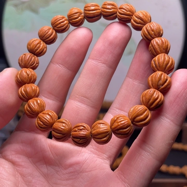 桃核手串11通天纹手串