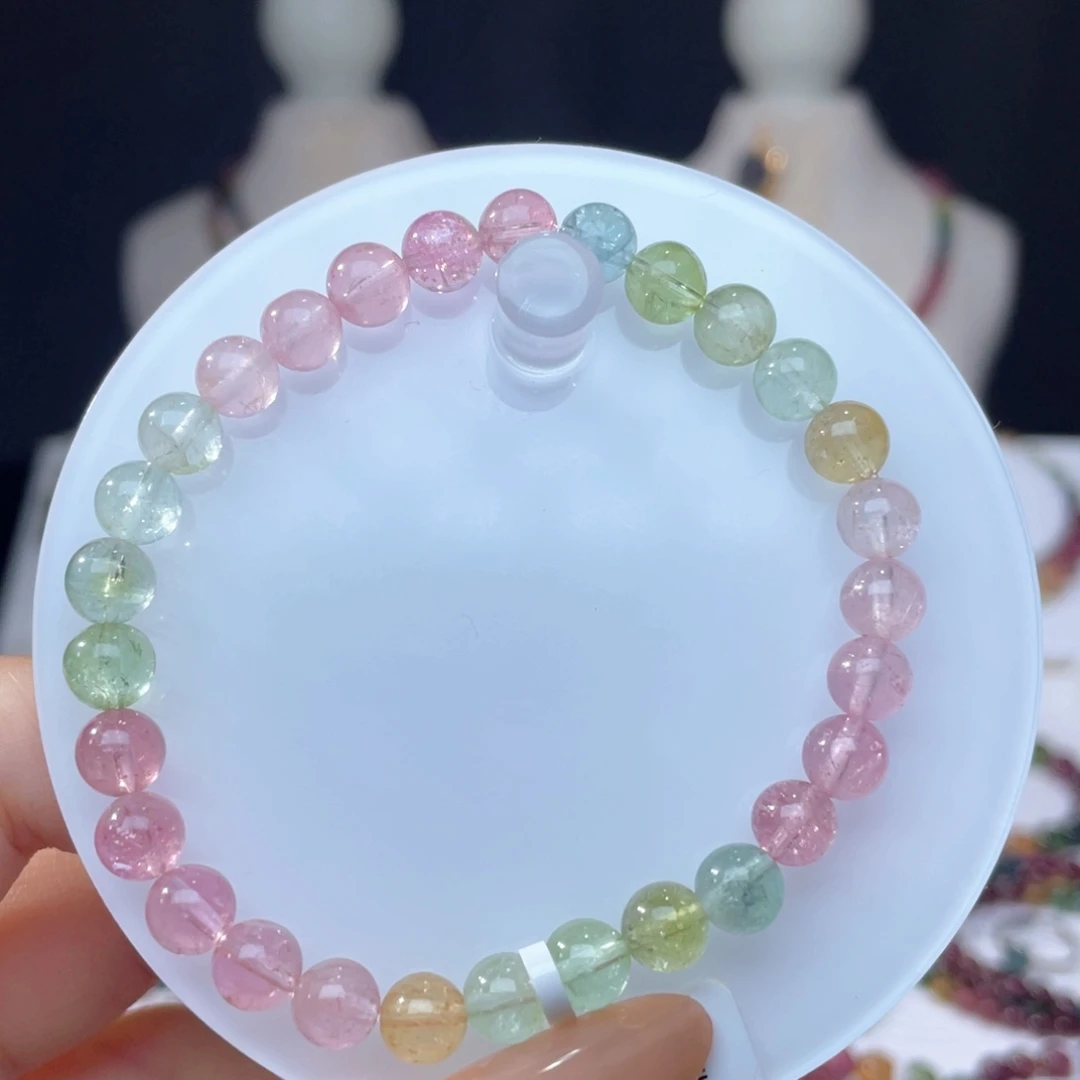 未镶嵌手串碧玺6.5mm±