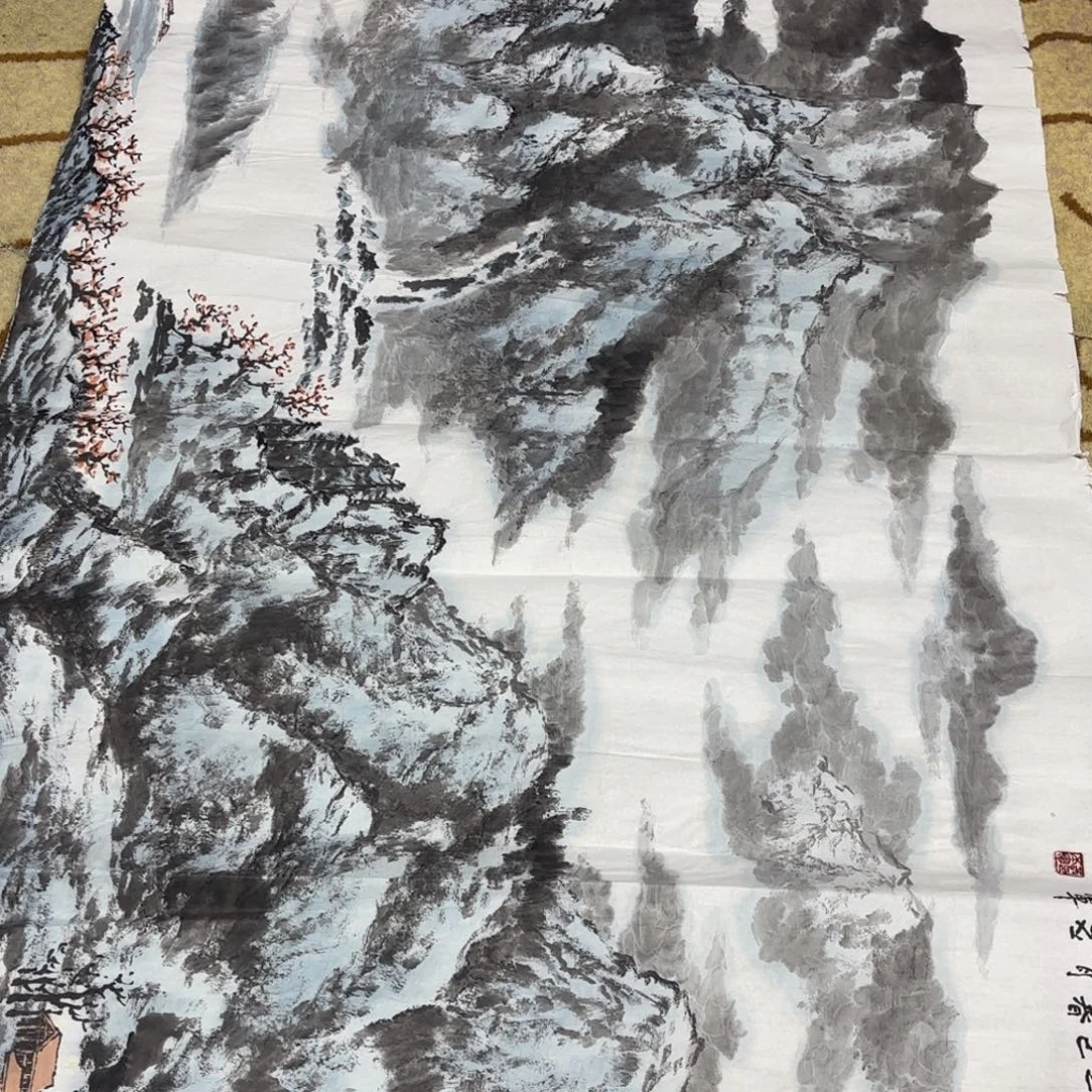 禹***框国画国画老师作品刘