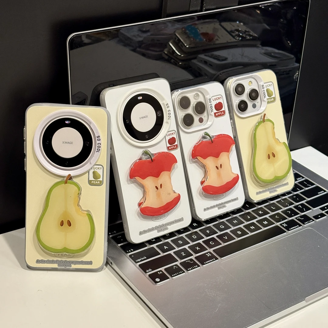 梨子核适用苹果17pro手机壳16PM小众华为P80彩银oppo荣耀女小米15