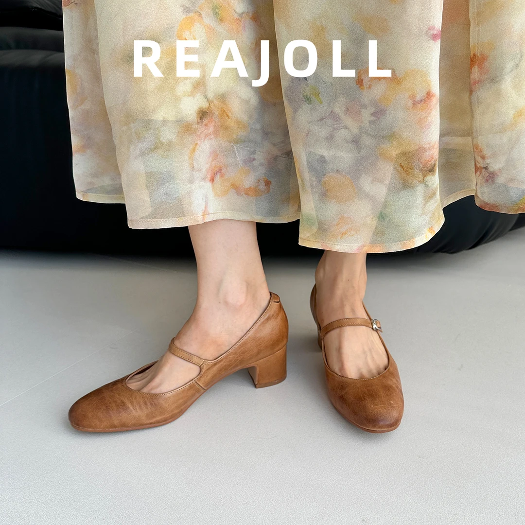 单鞋女鞋新款2025爆款时尚气质粗跟法式配裙子的不累脚玛丽珍鞋子