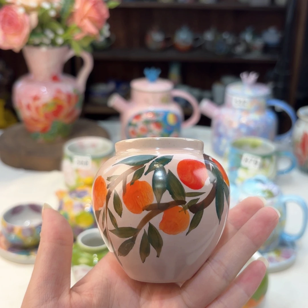 景德镇手绘高温釉下彩陶瓷茶具