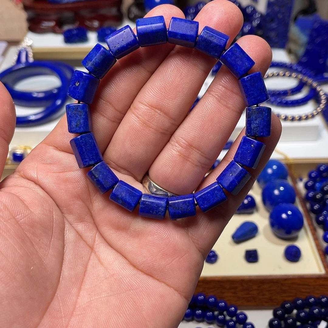 青金石未镶嵌随型8mm手串