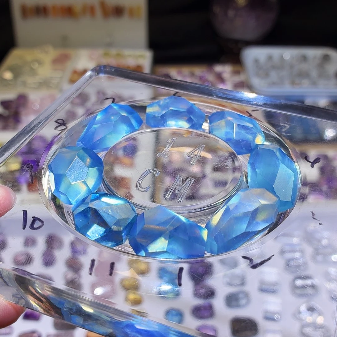 水晶吊坠(不含链)未镶嵌海蓝宝 成品 手串 可单出