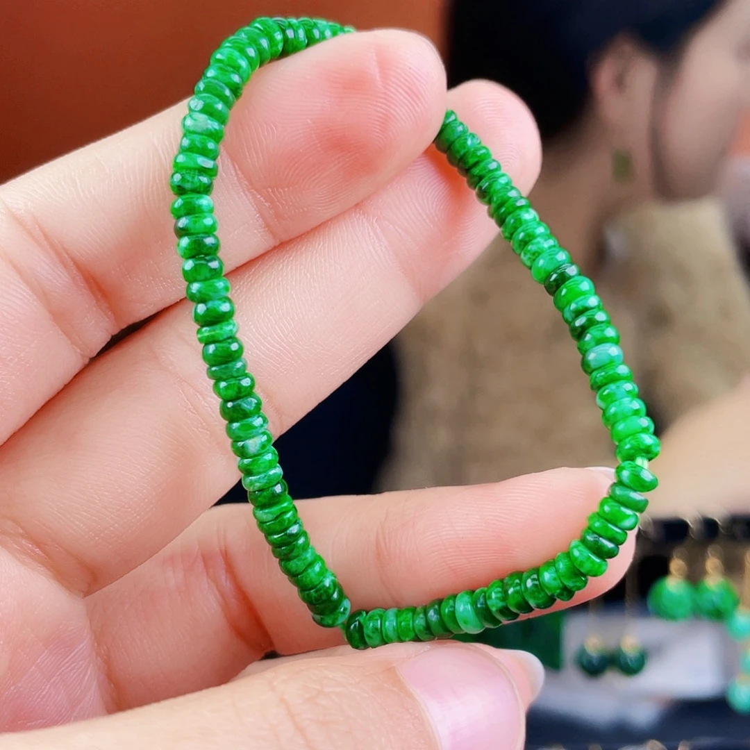 翡翠未镶嵌耳饰饰品