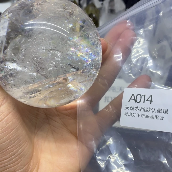 水晶天然白水晶柱水晶球未镶嵌@***1