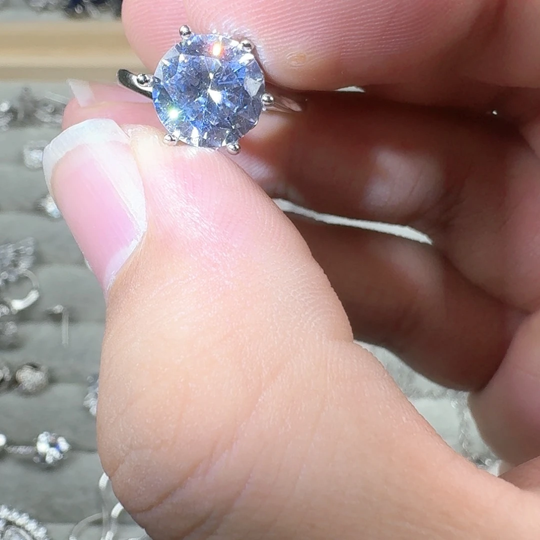 芙蓉石戒指银S925镶嵌