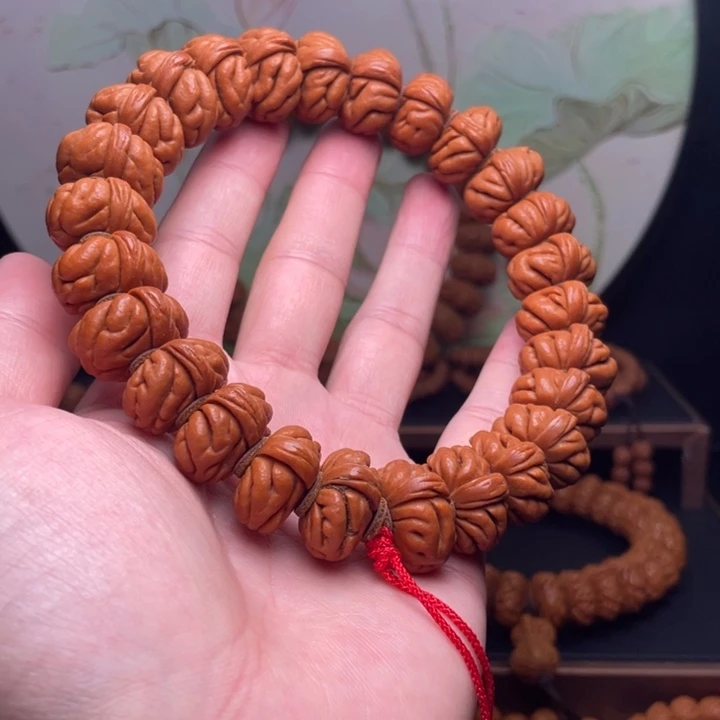 手串桃核20白玉龙手持