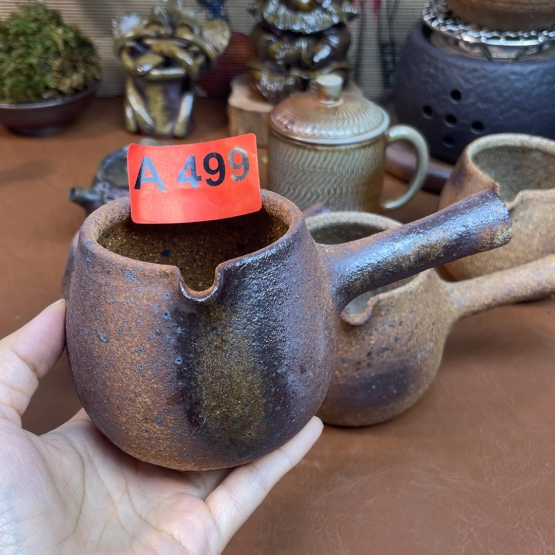 柴烧粗陶公道杯一物一拍300