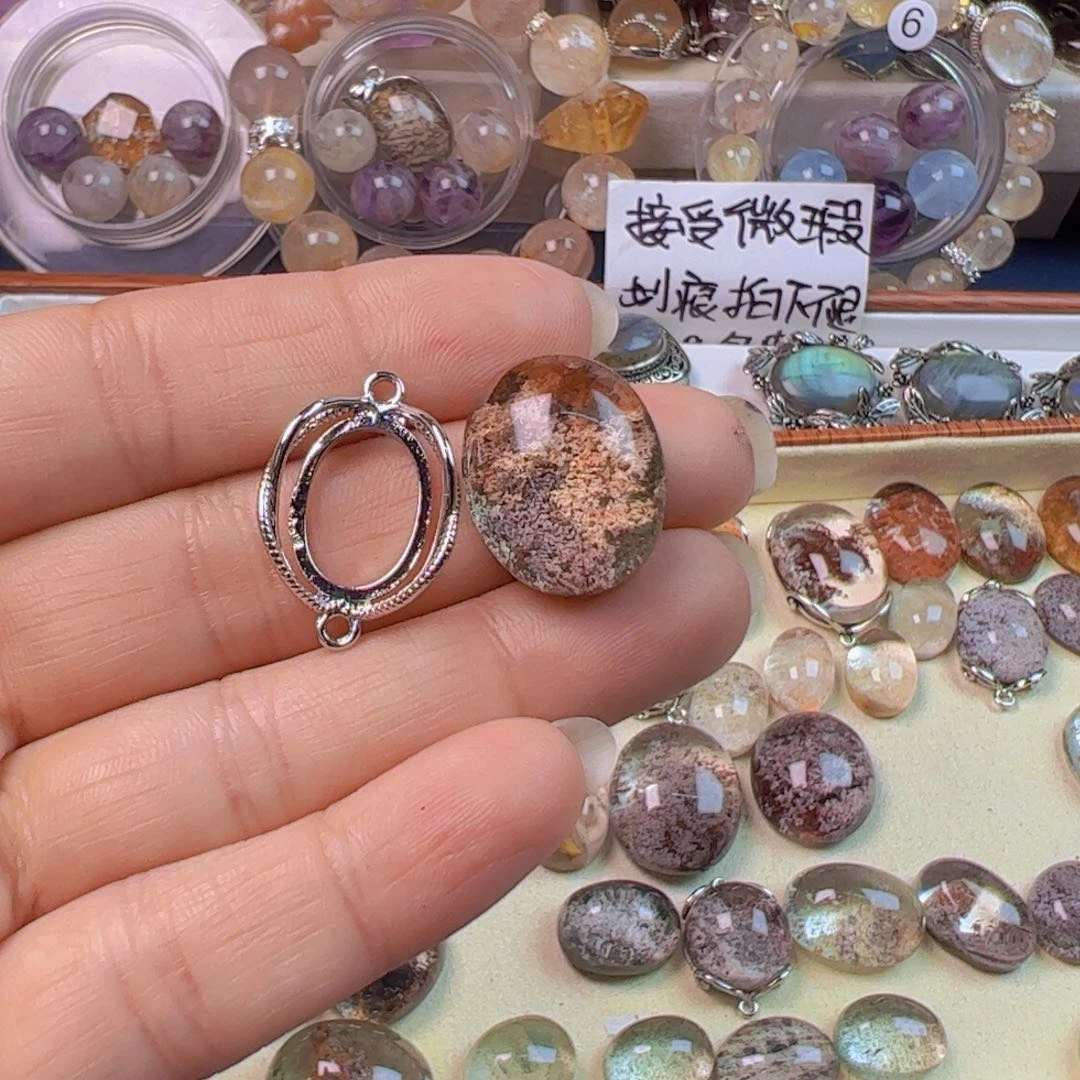 水晶手链银S800镀金镶嵌要****羊