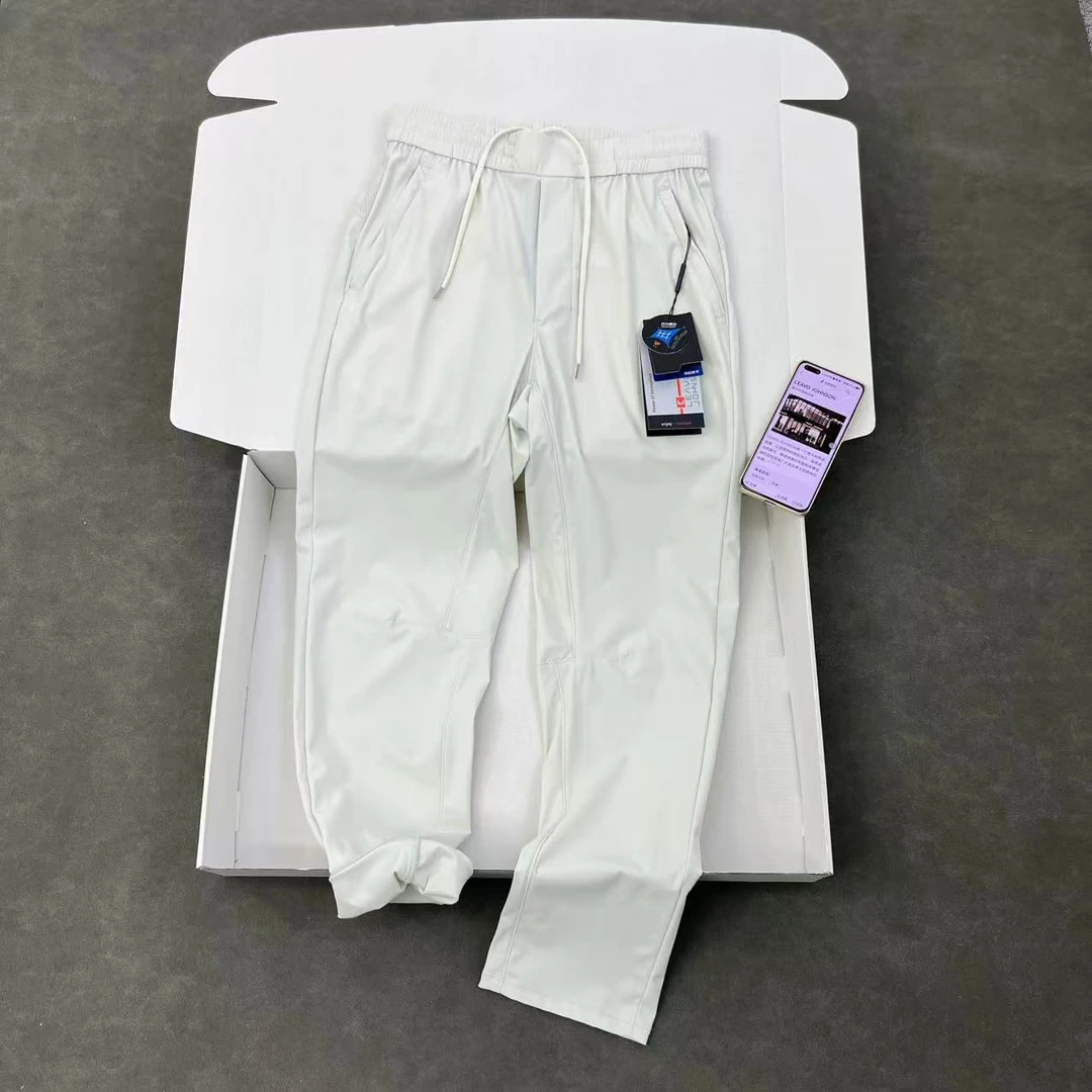 意式轻奢牛货 网眼透气 男士锦纶弹力运动休闲裤速干裤