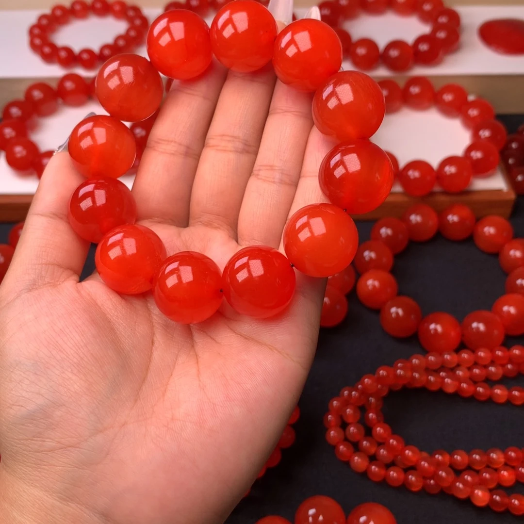 鹿骨其他低***哥青鱼石手串2.0