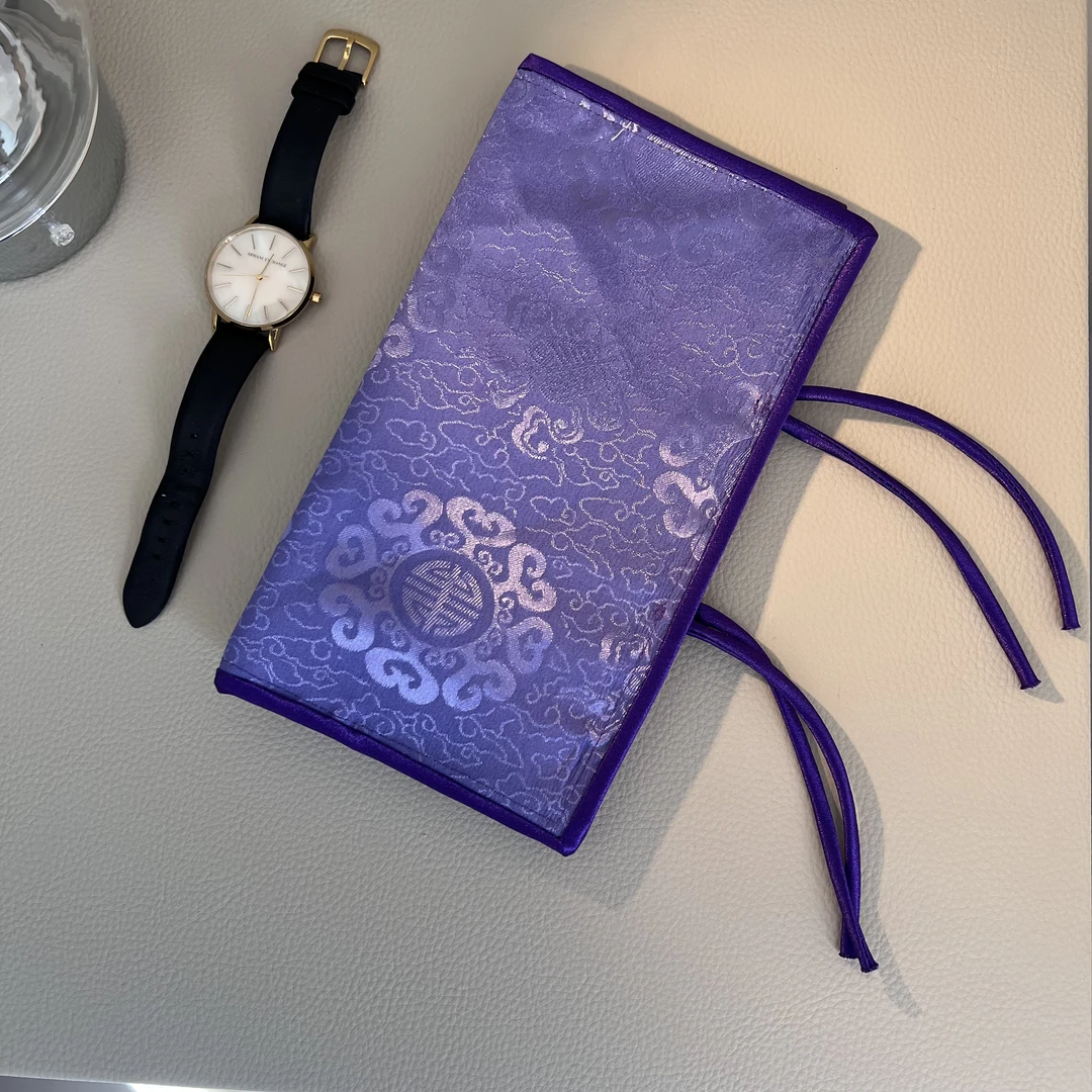 首饰袋 原创防氧化首饰收纳包 紫定发财 小号 蒙古元素