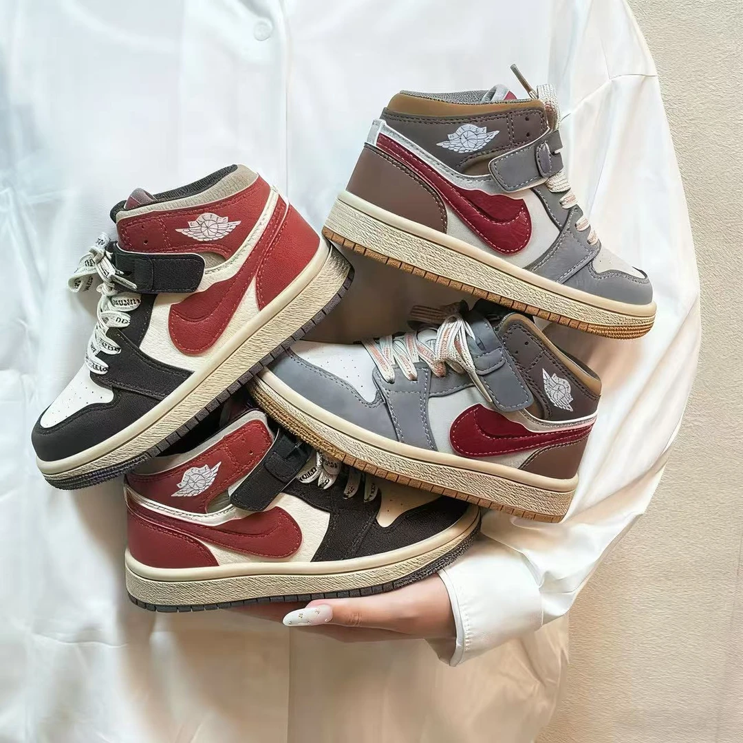 （潮品爆款）2025秋冬防滑中儿童中帮运动男女童板鞋