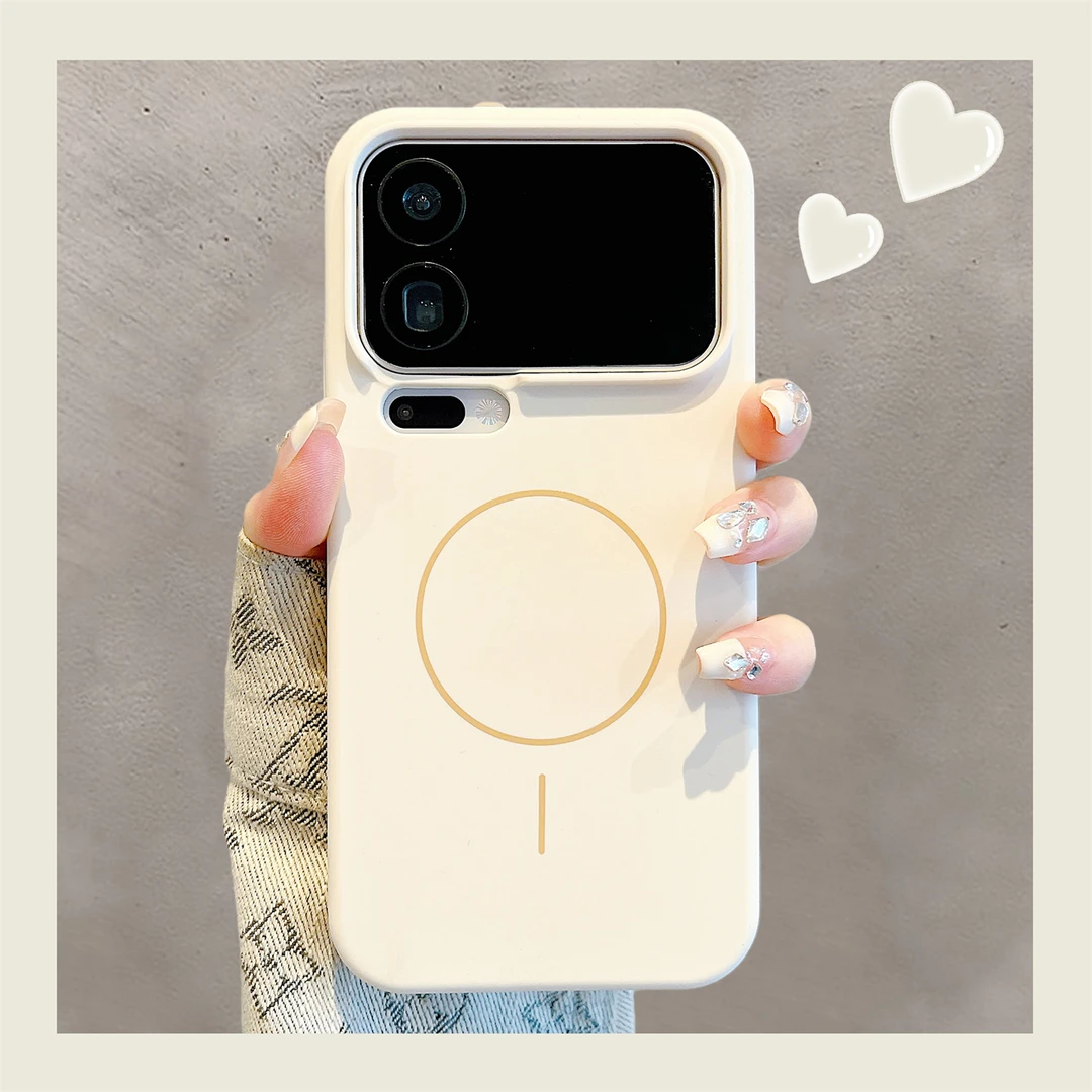 适用小米17promax手机壳液态硅胶古董白Magsafe强力磁吸Xiaomi17