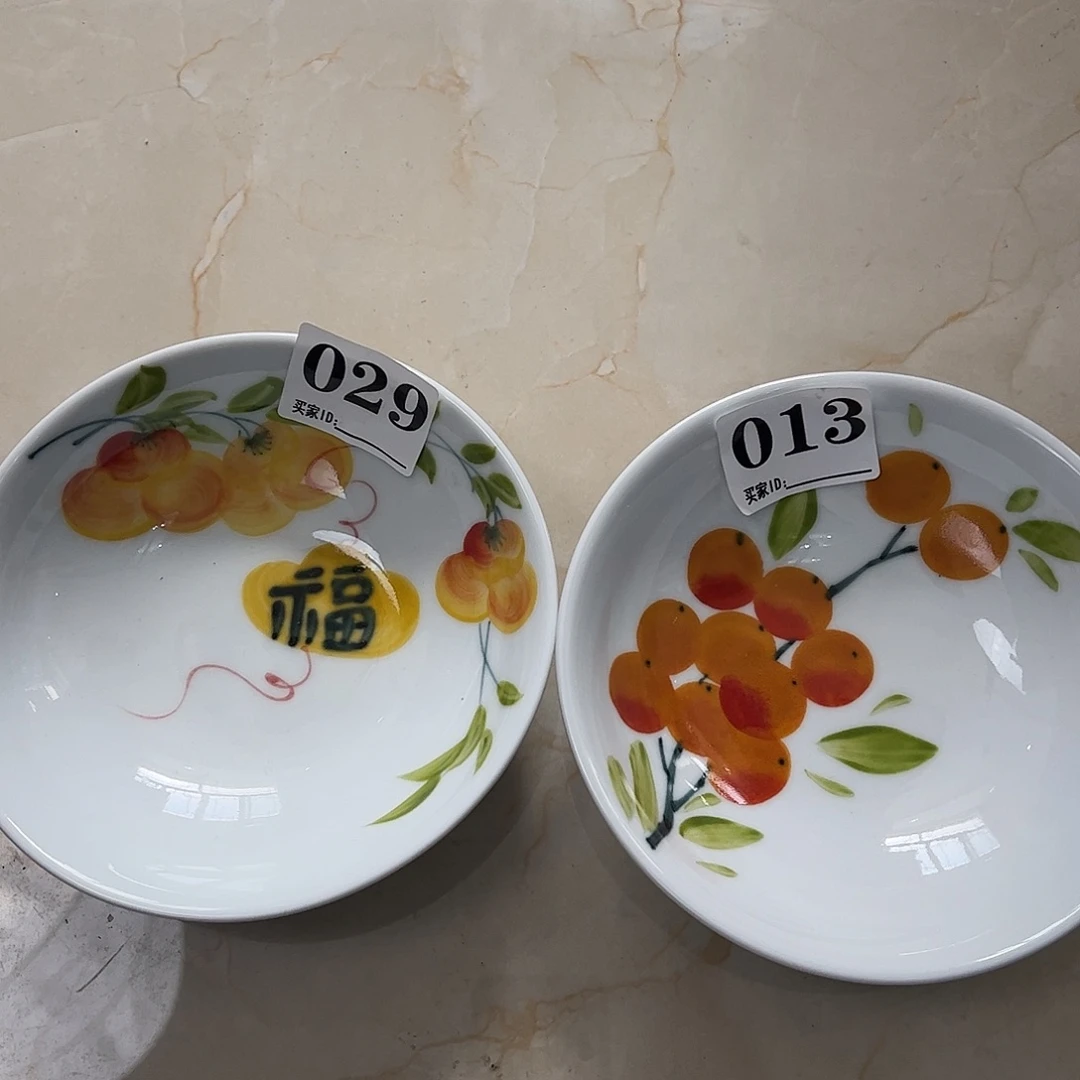 瓷片兰*景德镇陶瓷手工手绘制作