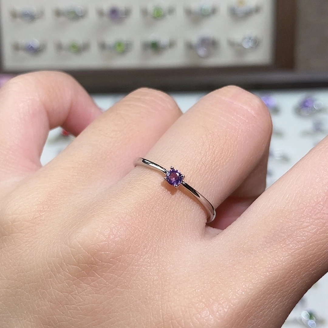 c***5戒指银S925镶嵌水晶