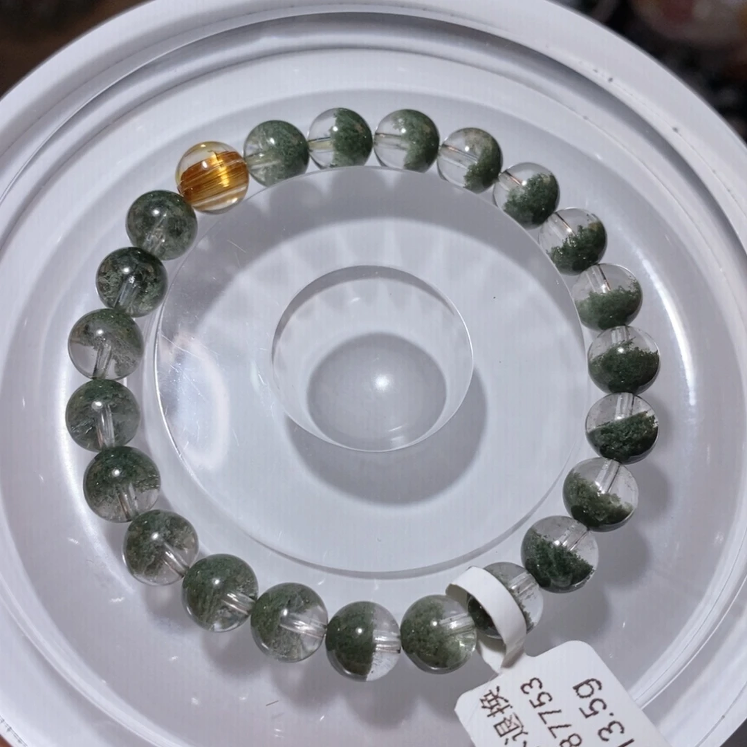 水晶未镶嵌手链F绿幽灵7.8