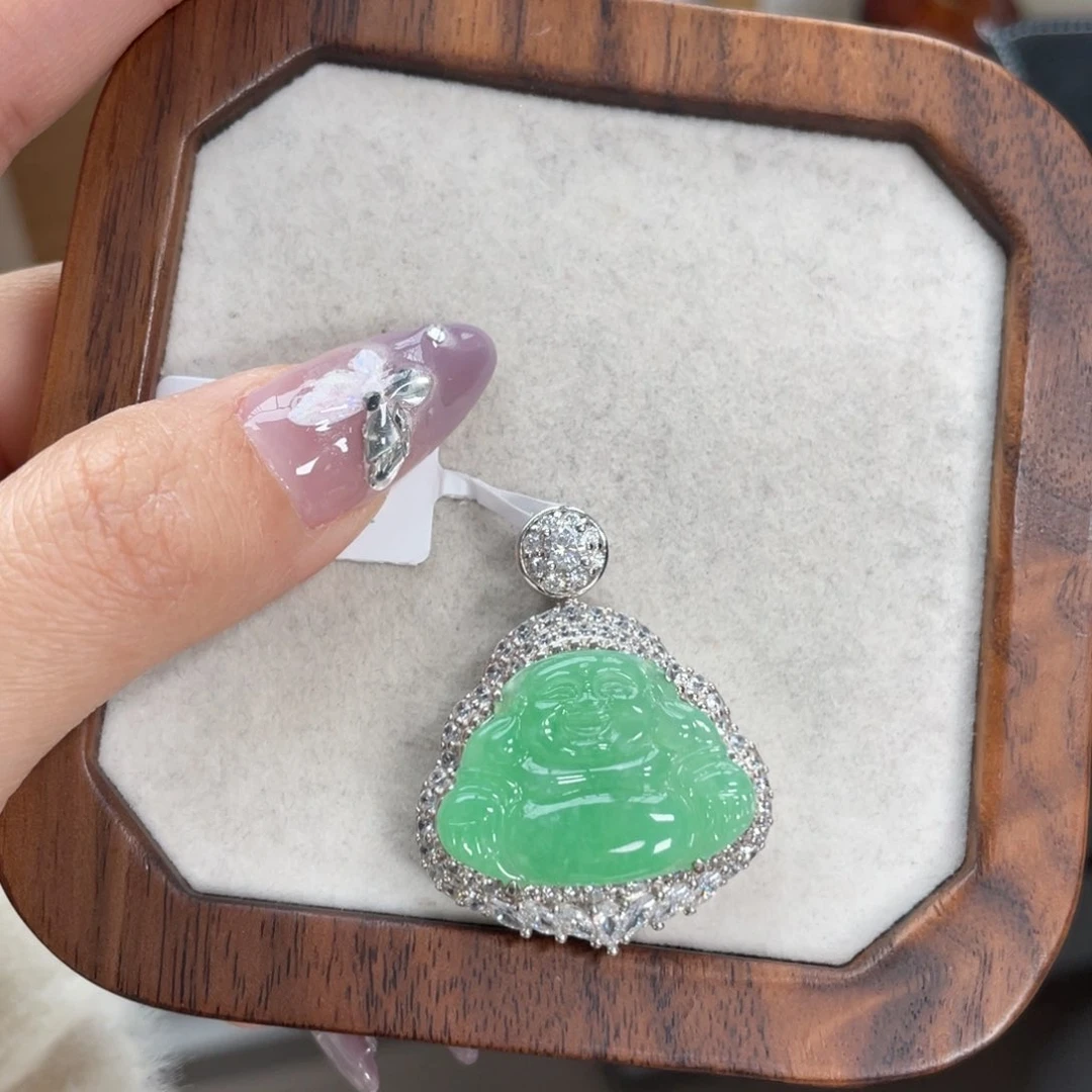 翡翠颈饰银S925镶嵌215588