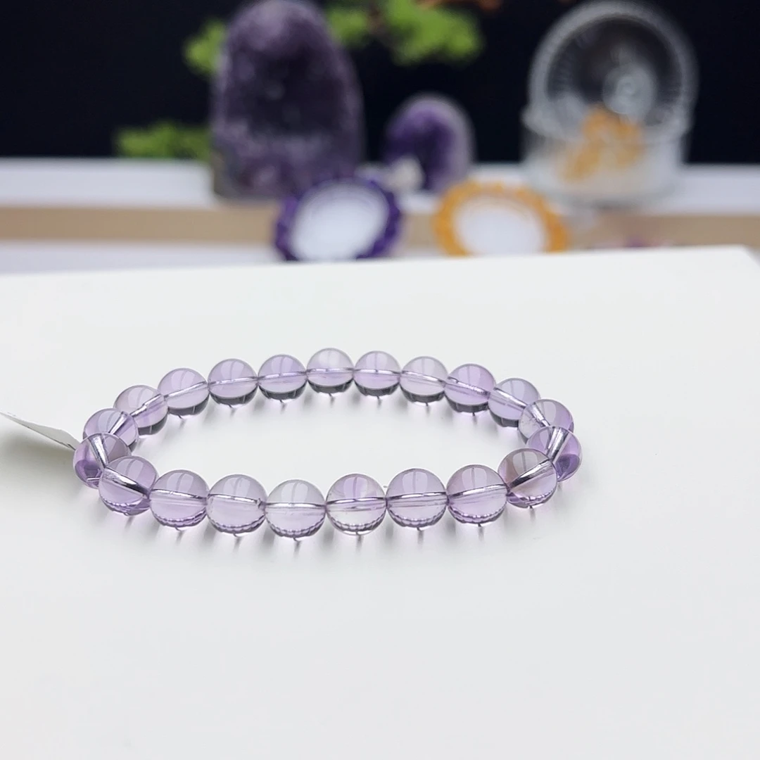 水晶手链未镶嵌冷**?紫水晶9mm22.39