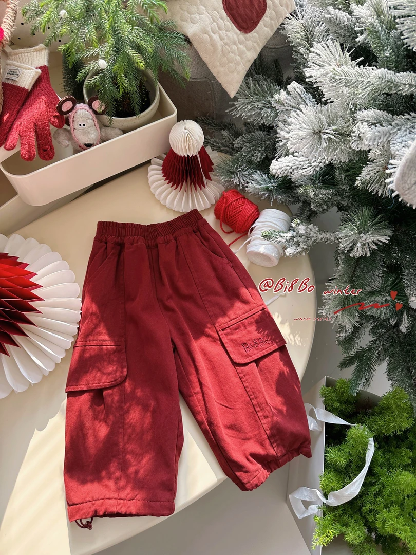 【交个朋友】bi8bo秋冬儿童加厚保暖洋气百搭韩版套里工装裤 30977