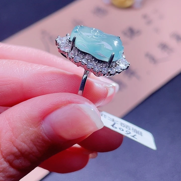 翡翠吊坠(不含链)银S925镶嵌