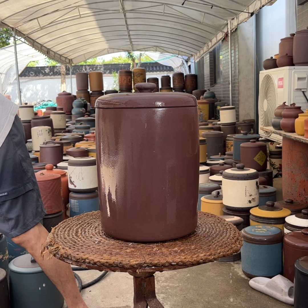 紫砂茶叶罐12 饼茶叶罐