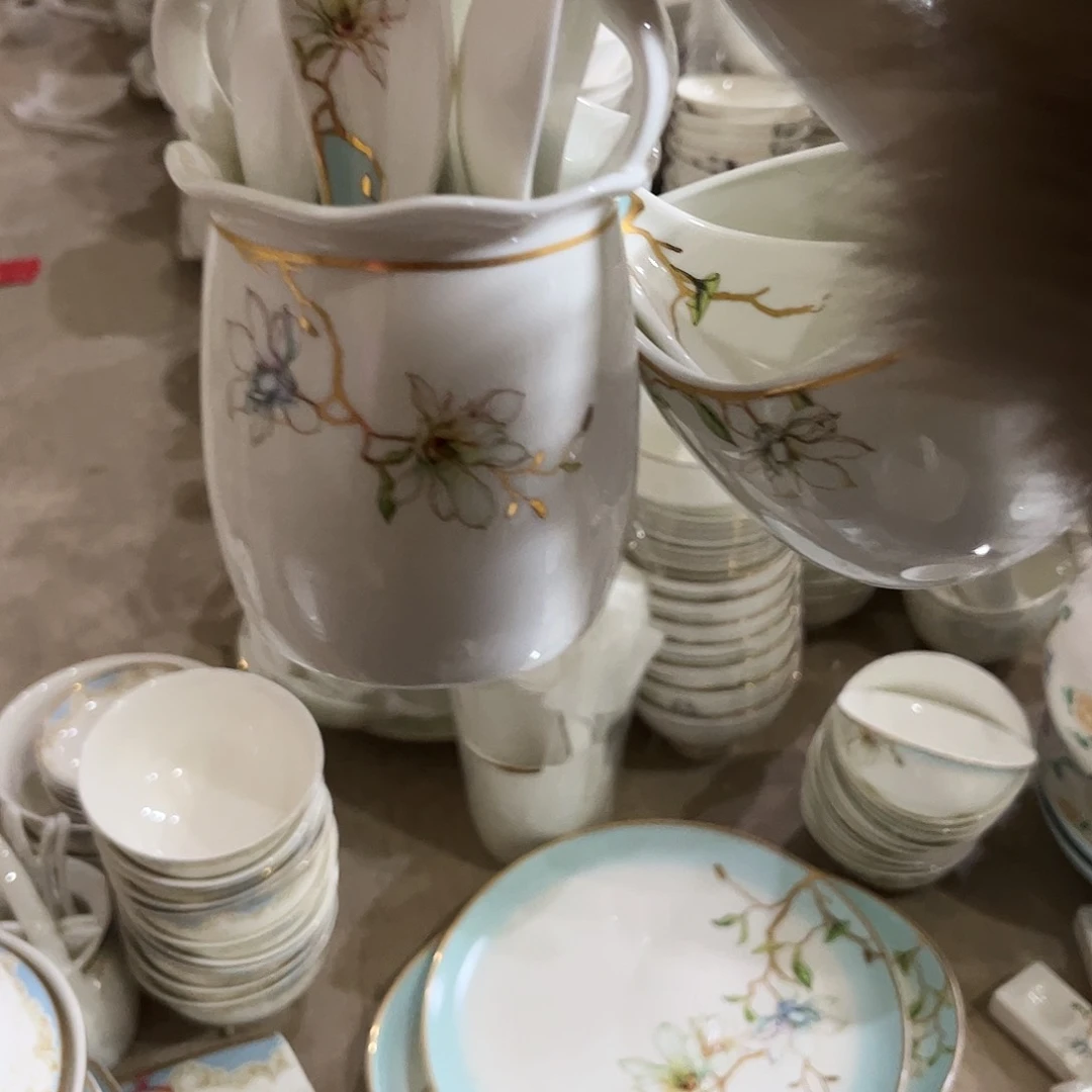 瓷片玉兰鹅小勺多少一起