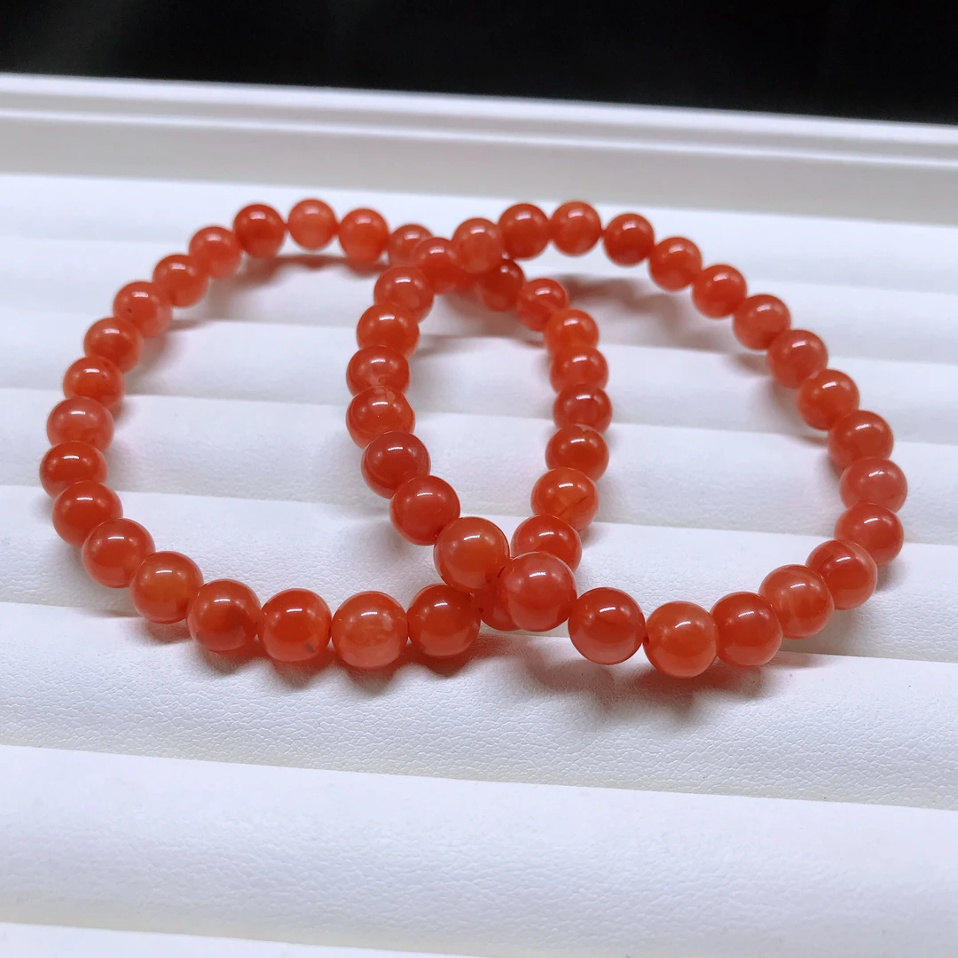 【小雪】南红保山精美百搭手串7mm（多样式发其一）