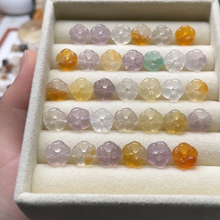 玛瑙/玉髓未镶嵌玛瑙五瓣花