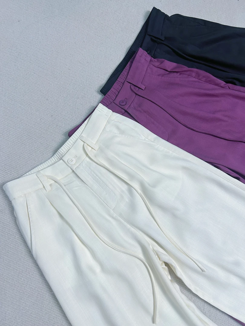 【Lisa专属】天丝亚麻裤女夏季新款亚麻直筒阔腿拖地裤