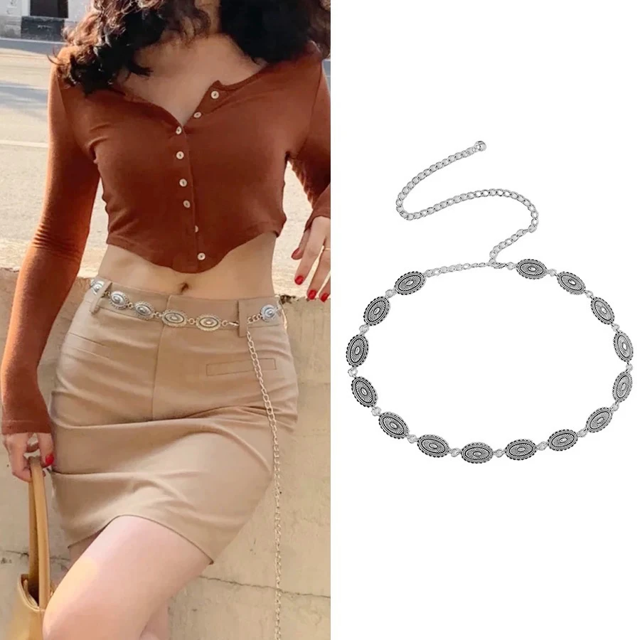 腰链女新款小众简约设计感装饰腰带夏季配裙子牛仔裤复古潮流皮带