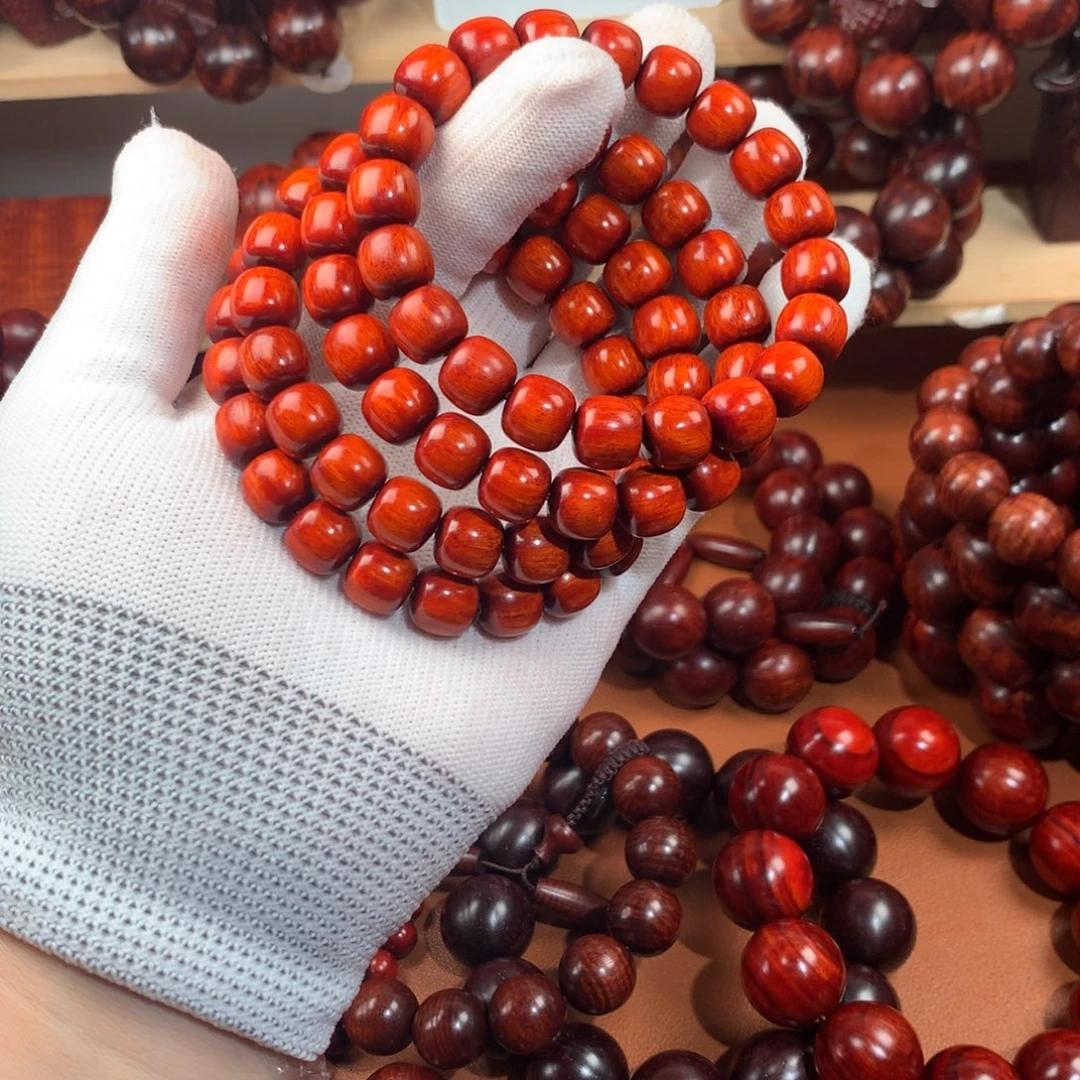 木10x11老型珠顶泥鸡血红单圈
