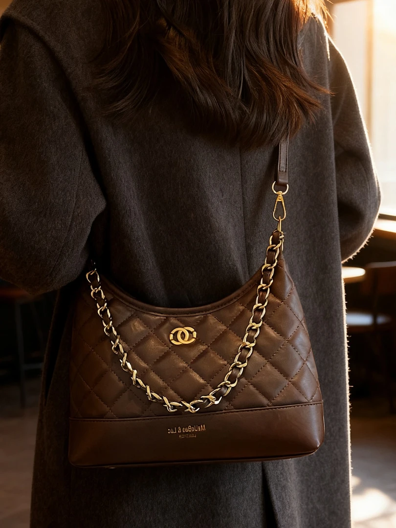 菱格炼条包包女大容量2025新款秋冬休闲斜挎包质感单肩通勤托特包